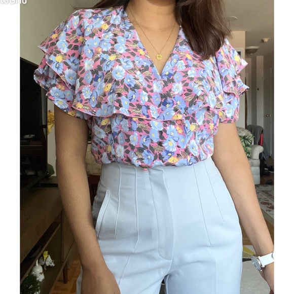 Vintage floral blouse - 10P - Picture 3 of 9